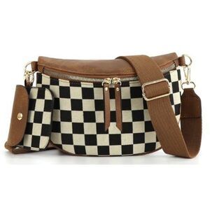 Elegant Pcs Checke Crossbody Bags For Bum Satchel Checke Cross Body Sling Back